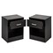 Set of 2 Bedroom Nightstand End Side Bedside Table W/Drawer Storage.
